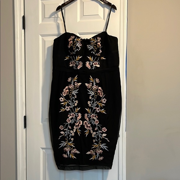 City Chic Dresses & Skirts - City Chic Black and Pink Bodycon Cocktail Dress